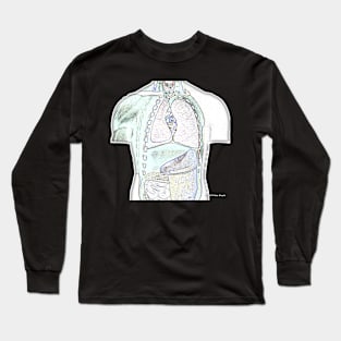 Mr. Guts: Anatomical Model Torso Art Long Sleeve T-Shirt